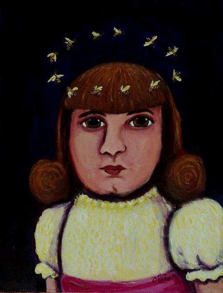 Girl with the Honey Bee Halo